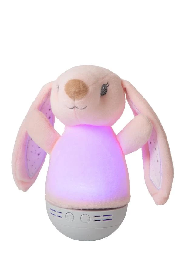 Lucide DOLLY - Lampe de table Chambres d'enfant - Piles - LED - 1x3W 2700K - Avec fonctionnalité musicale - Rose - détail 3